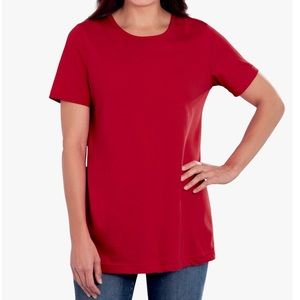 Woman Within Red Crewneck